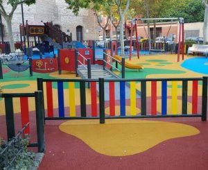 suelos de caucho para parques infantiles madrid