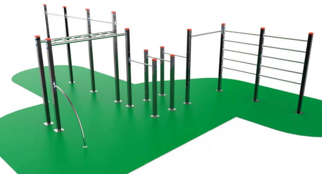 instalacion de equipamiento workout madrid parque