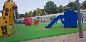 instalacion suelo seguridad parque infantil plenilunio
